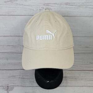 Puma Hat PEHW1134 Men's Adjustable Khaki Beige Cotton Baseball Cap